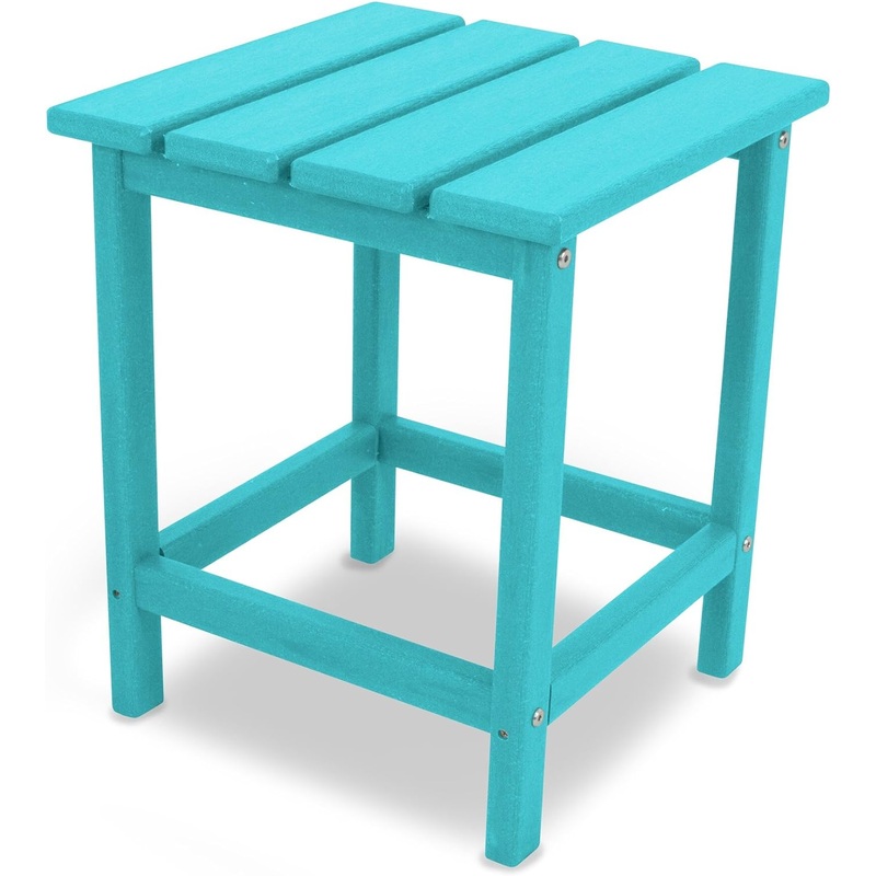 POLYWOOD ECT18AR Long Island 18 Side Table, Aruba | Bigbigmart.com