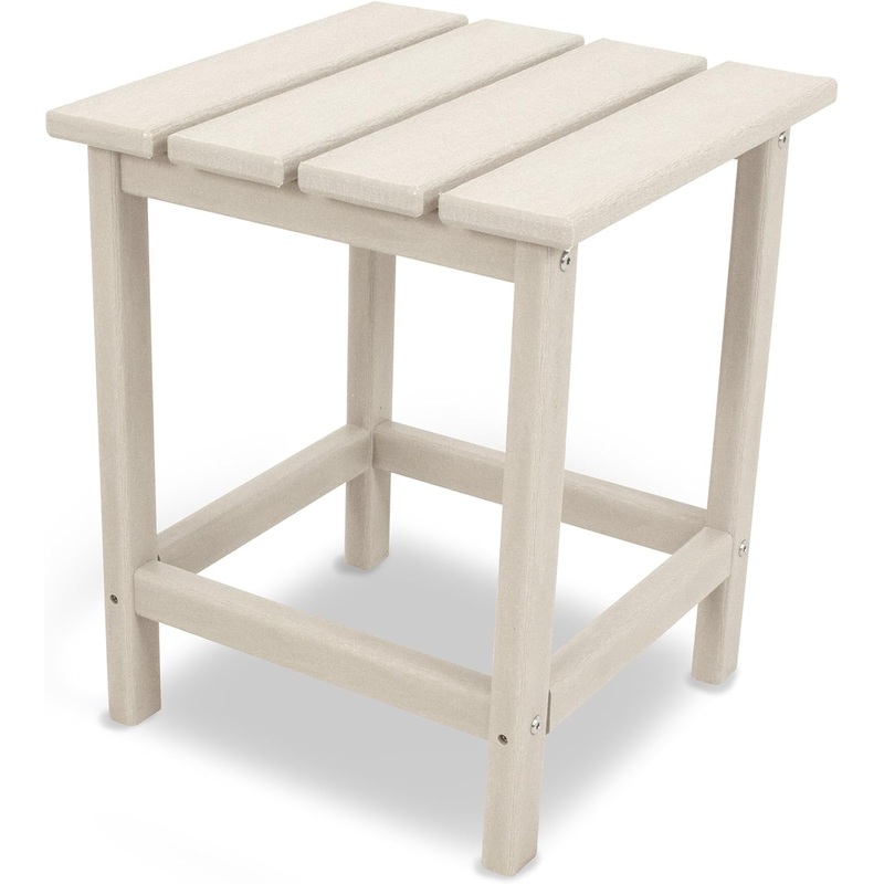 POLYWOOD ECT18SA Long Island 18 Side Table, Sand | Bigbigmart.com