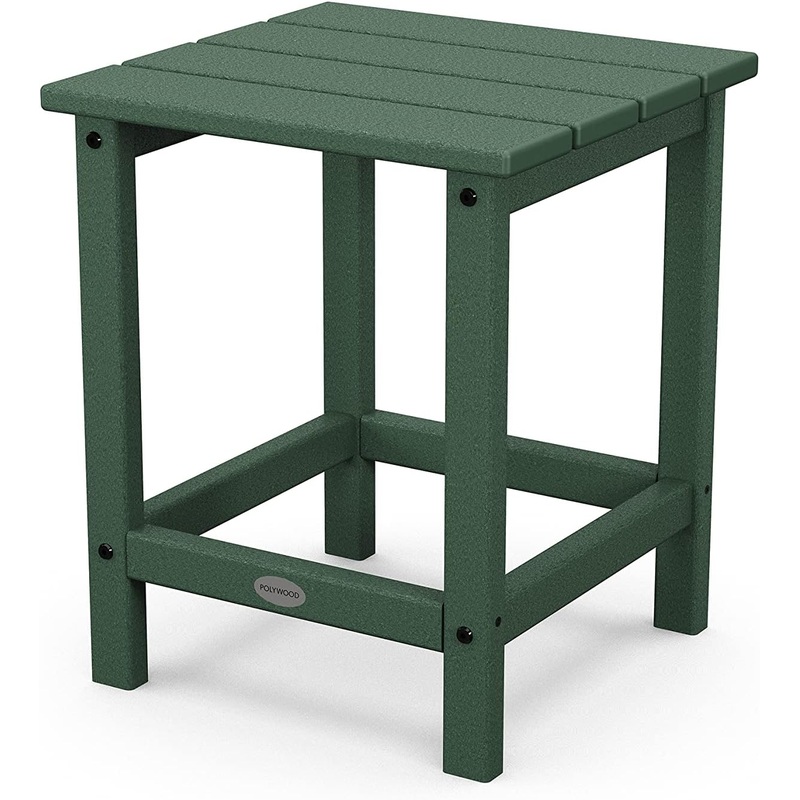 POLYWOOD Long Island 18 Side Table, Green | Bigbigmart.com