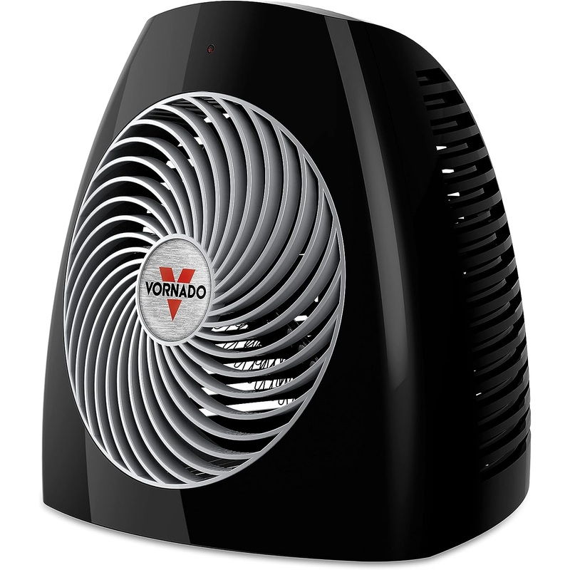 Vornado MVH Space 3 Heat Settings, Adjustable Thermostat, Tip-Over Protection, Auto Safety Shut-Off System, Electric Heater for Indoor Use, Whole Room, Black | Bigbigmart.com