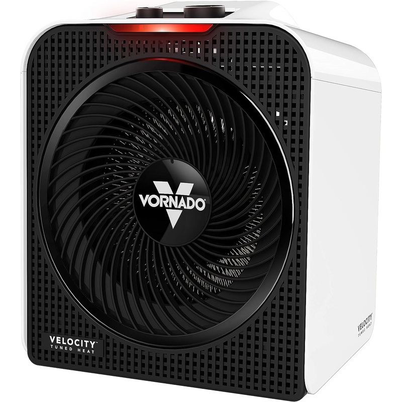 Vornado Velocity 3 Space Heater with 3 Heat Settings, Adjustable Thermostat, and Advanced Safety Features, White, Small | Bigbigmart.com