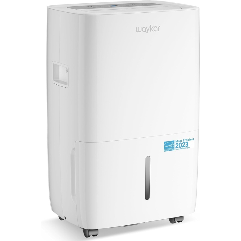 Waykar 80 Pints Energy Star Dehumidifier for Spaces up to 5,000 Sq. Ft at Home, in Basements and Large Rooms with Drain Hose and 1.14 Gallons Water Tank (JD025CE-80) | Bigbigmart.com