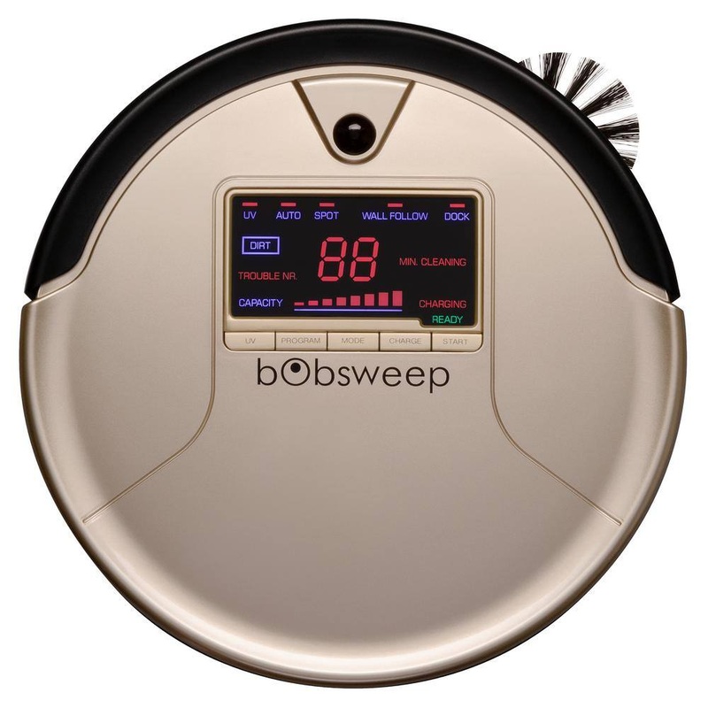 bObsweep WP460011CH PetHair Robotic Vacuum Cleaner and Mop with Auto Recharging Station, Large dustbin, Stair & Obstacle Detection in Beige | Bigbigmart.com