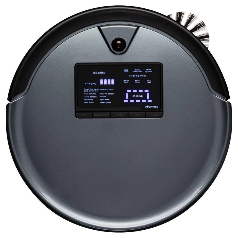 bObsweep WPP56002 PetHair Plus Robotic Vacuum Cleaner and Mop with Docking Station Multi-Surface Cleaning in Charcoal | Bigbigmart.com