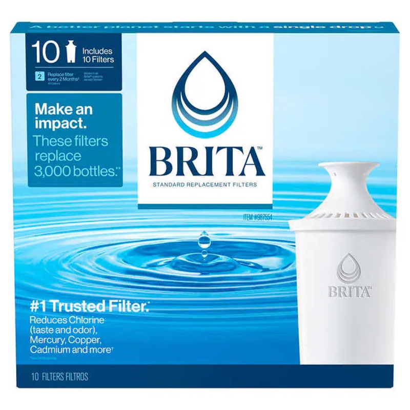 Brita Replacement Water Filters, 10-pack | Bigbigmart.com