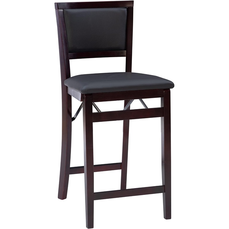 Linon Home Decor Keira Pad Back Folding Counter Stool, 24-Inch | Bigbigmart.com