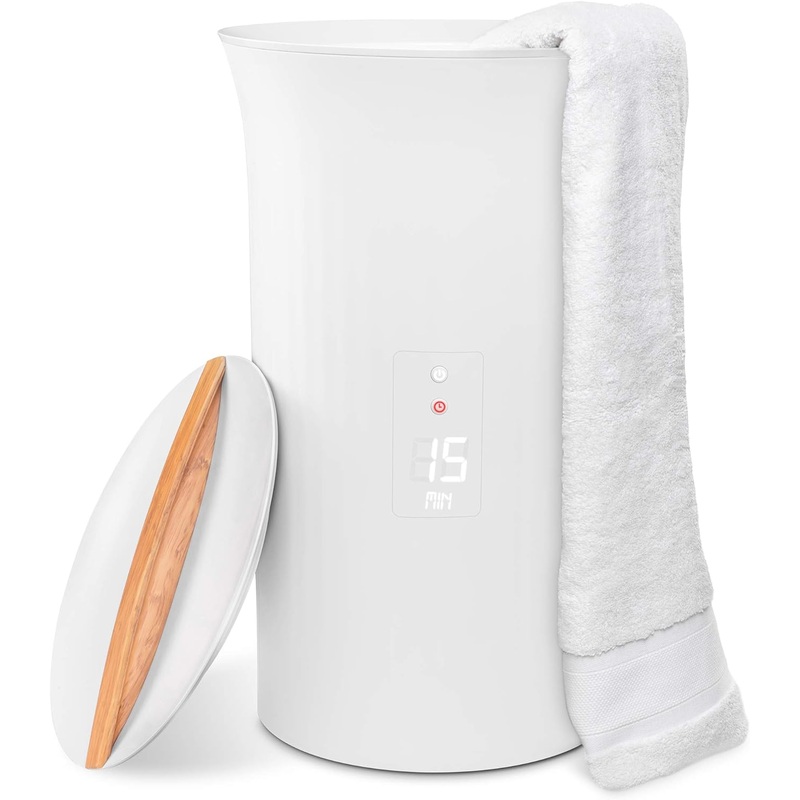 Live Fine Towel Warmer | Bucket Style Luxury Heater with LED Display, Adjustable Timer, Auto Shut-Off | Fits 40 x 70 Oversized Towel | Bigbigmart.com