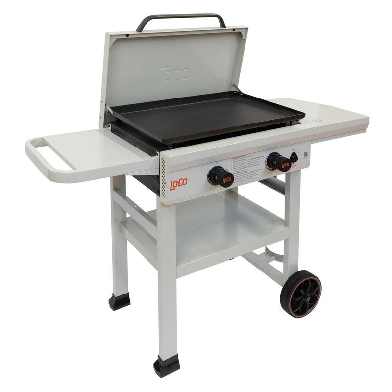 LOCO 2023050175 26 in. 2-Burner Classic Series II SmartTemp Propane Flat Top Grill/Griddle in Chalk Finish | Bigbigmart.com