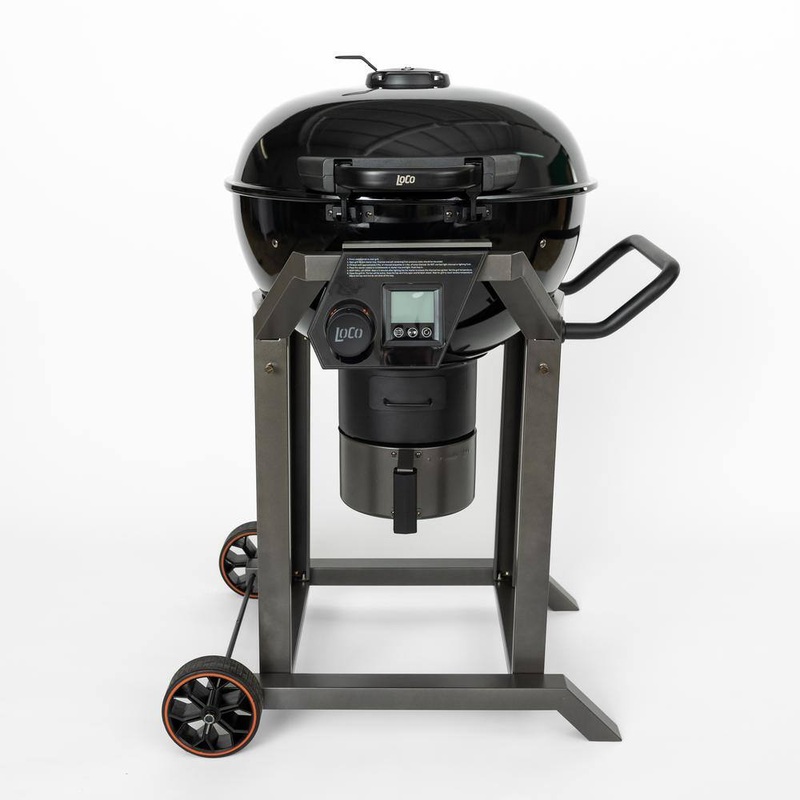 LOCO 2023060113 22 in. SmartTemp Kettle Charcoal Grill in Black with Stand | Bigbigmart.com