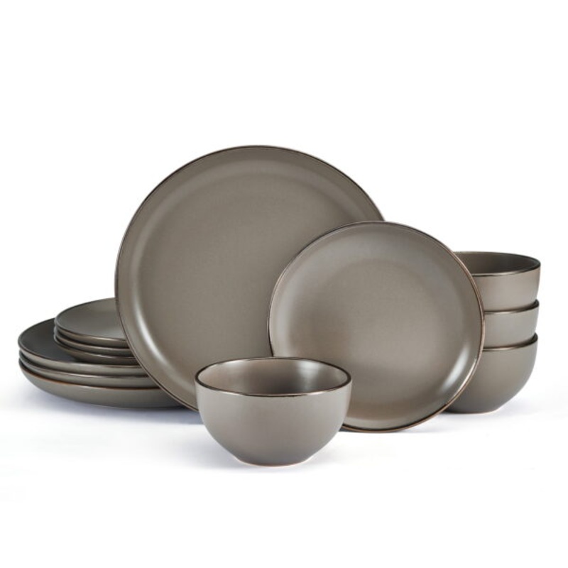 Pfaltzgraff Hadlee 12-piece Dinnerware set Stoneware in Gray | Bigbigmart.com