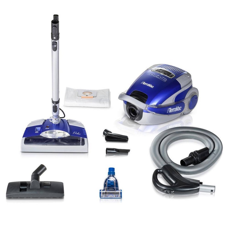 Prolux Prolux_Terra_B Blue TerraVac 5 Speed Quiet Vacuum Cleaner with Sealed HEPA Filter and Upgraded Blue Head | Bigbigmart.com