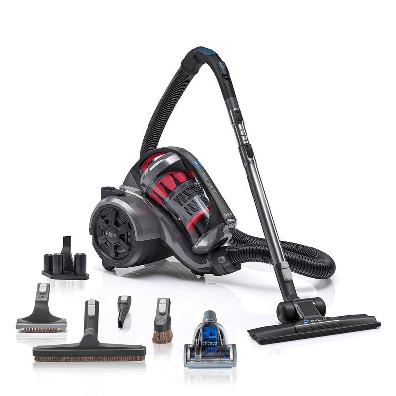 Prolux rs41 RS4 Bagless Corded Dual HEPA Filtration Multisurface Black Canister Vacuum Cleaner | Bigbigmart.com
