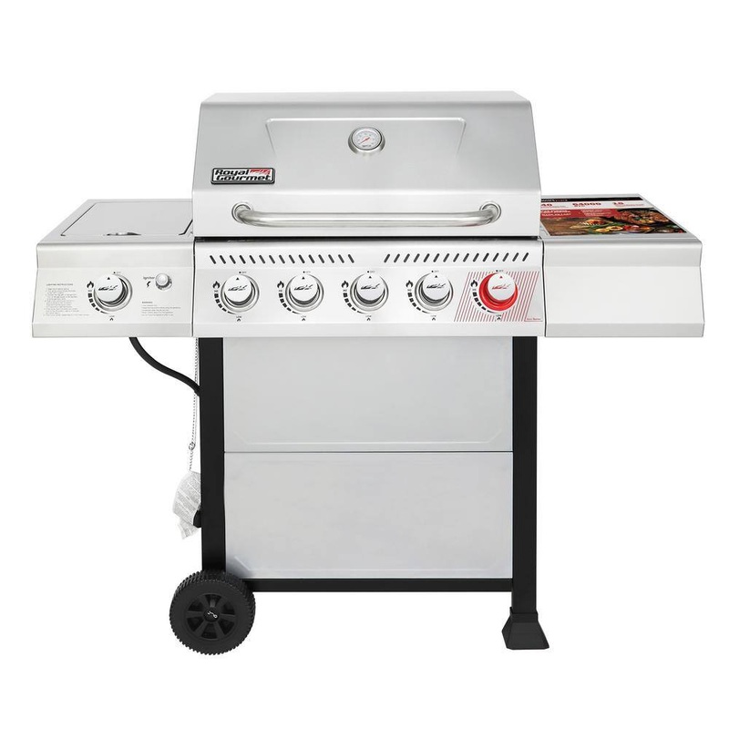 Royal Gourmet GA5401TCR 5-Burner Propane Gas Grill with Cover Bundle | Bigbigmart.com