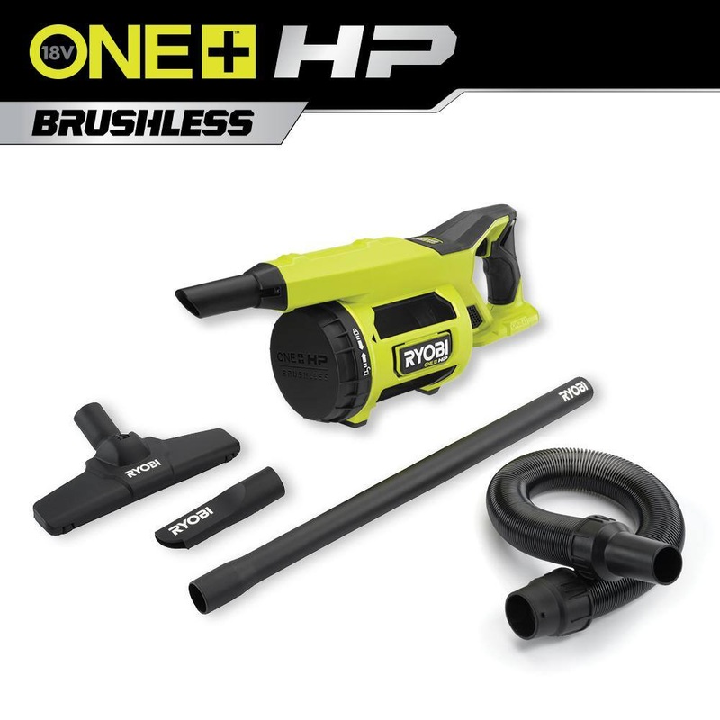 RYOBI PBLHV701B ONE+ HP 18V Brushless Cordless Jobsite Hand Vacuum (Tool Only) | Bigbigmart.com