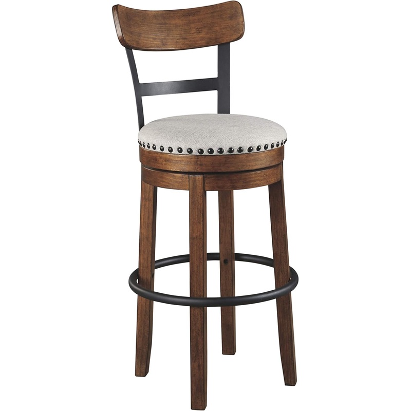 Signature Design by Ashley Valebeck 30 Farmhouse Pub Height Barstool, Brown | Bigbigmart.com