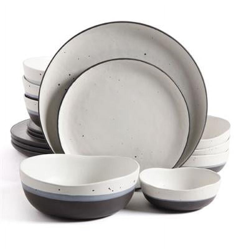 Gibson Elite Rhinebeck Stoneware Dinnerware Set (16 Pieces), Speckled | Bigbigmart.com