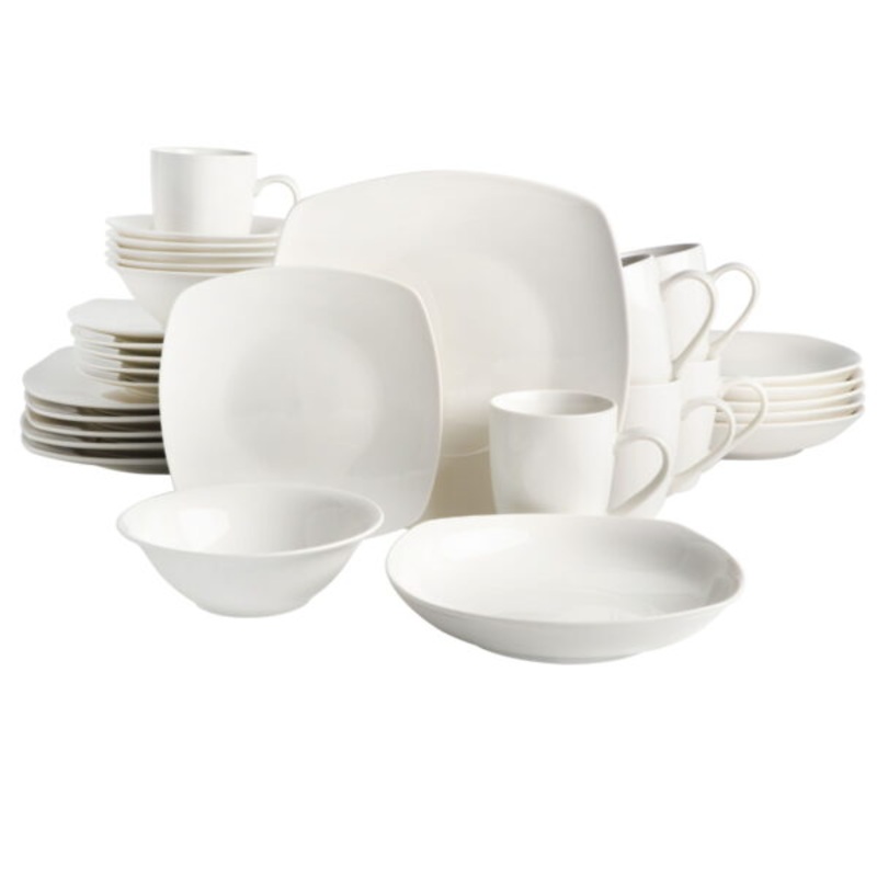 Gibson Home Liberty Hill 30-Piece Dinnerware Set, White | Bigbigmart.com
