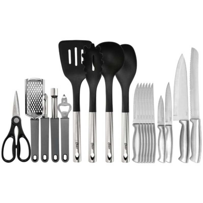 Oster 19 Piece Nylon and Stainless Steel Kitchen Tool and Utensil Set | Bigbigmart.com