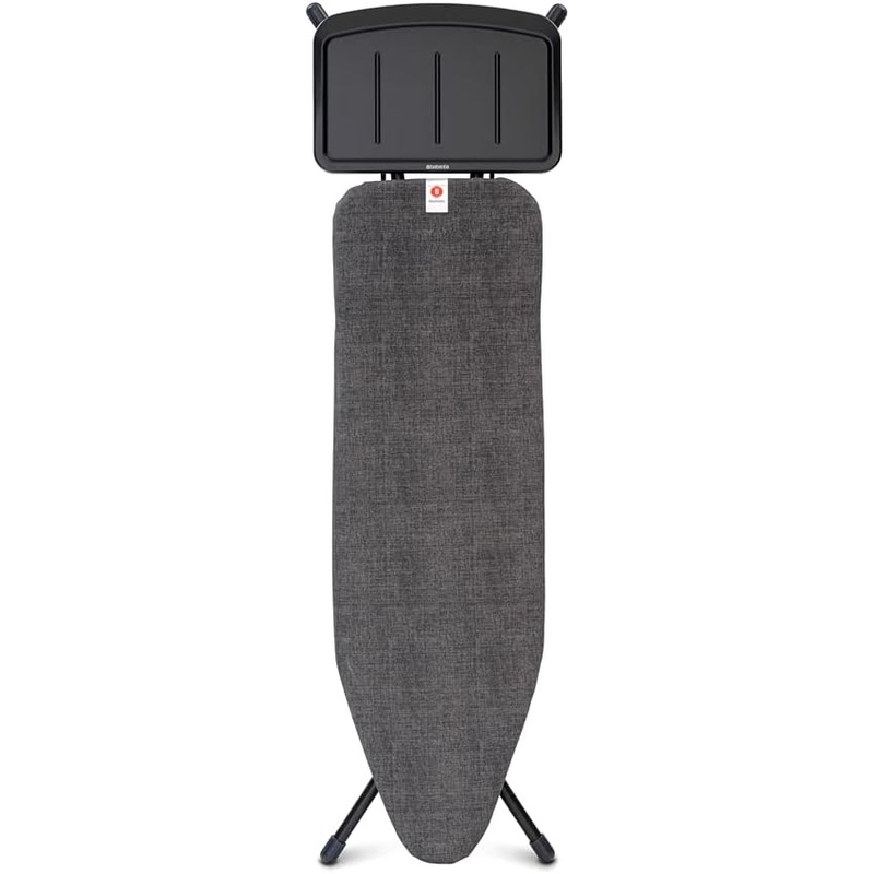 Brabantia Size B Ironing Board (49×15 in) 7 Height Options, Solid Steam Unit Rest Holder (Denim Black) Non-Slip Feet, Anti-Collapse Child Locks | Bigbigmart.com