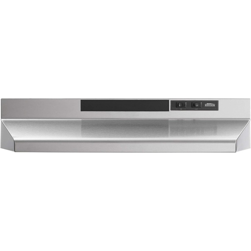 Broan-NuTone F403004 Exhaust Fan for Under Cabinet Two-Speed Four-Way Convertible Range Hood Insert with Light, 30-Inch, Stainless Steel | Bigbigmart.com