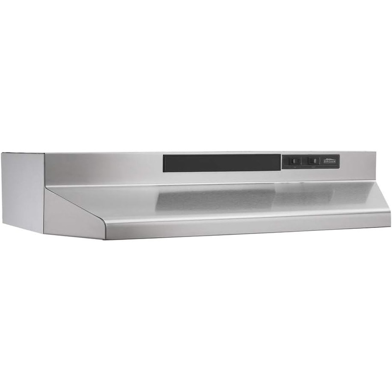 Broan-NuTone F403604 Exhaust Fan for Under Cabinet Two-Speed Four-Way Convertible Range Hood Insert with Light, 36-Inch, Stainless Steel | Bigbigmart.com