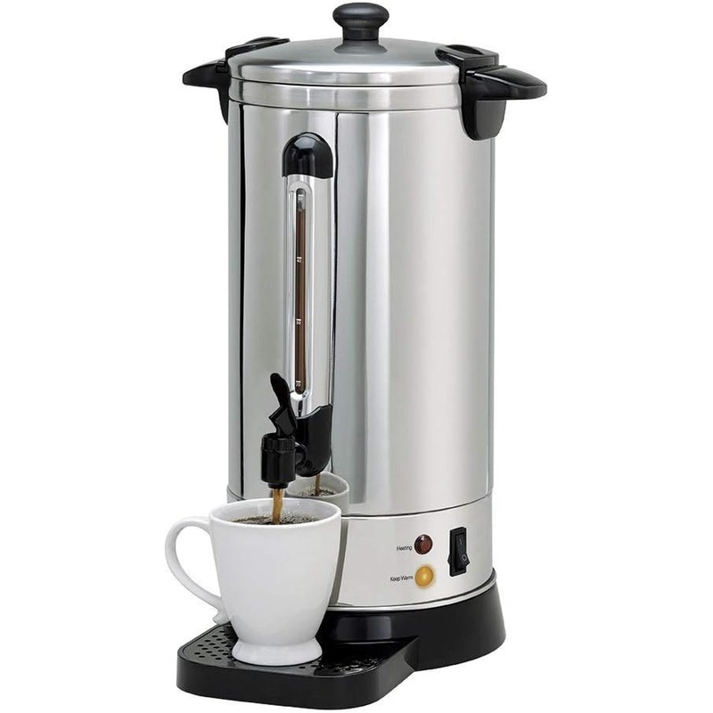 NESCO CU-50, Professional Coffee Urn, 50 Cups, Stainless Steel | Bigbigmart.com