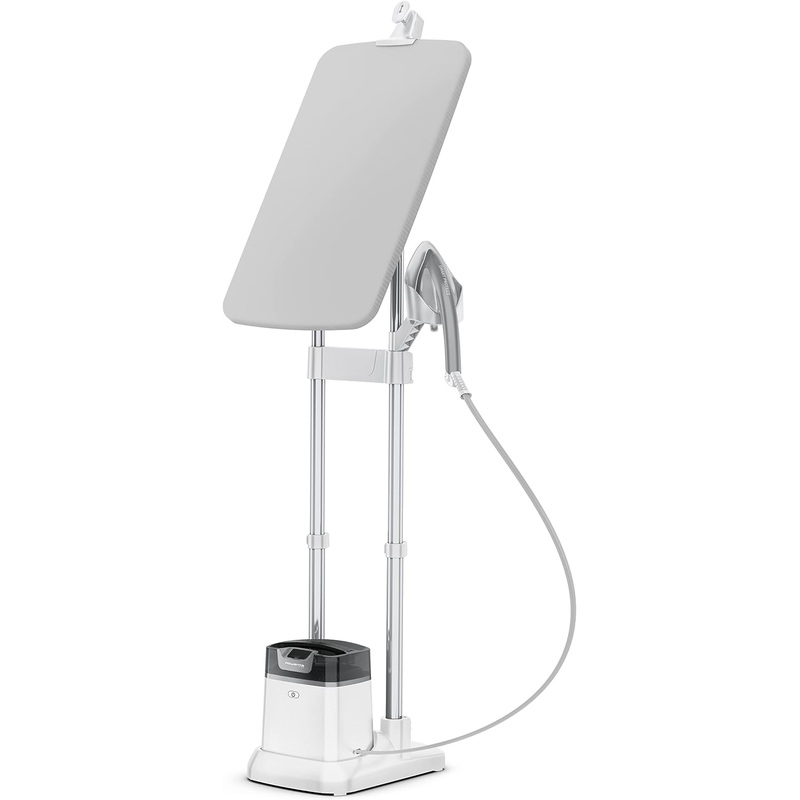 Rowenta IXEO Steamer for Clothes with Ironing Board 65 Inches 45 Second Heatup, 1 Liter Capacity 1500 Watts Ironing, Portable, Fabric Steamer, Garment Steamer, Adjustable QR1411,White | Bigbigmart.com