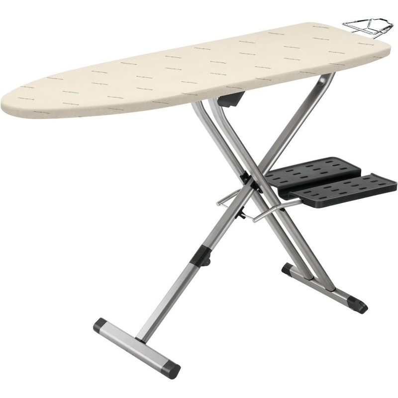 Rowenta Pro Compact Ironing Board with Hanger Rack 18 x 54 Inches Space Saving, Folding, 4 Legs IB9100,Beige | Bigbigmart.com