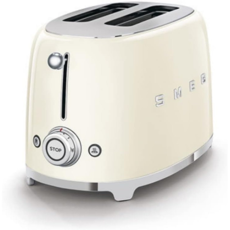 SMEG 2 Slice Retro Toaster (Cream) | Bigbigmart.com