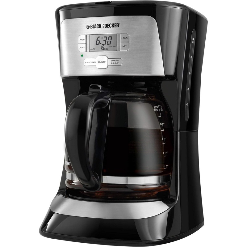 BLACK+DECKER 12-Cup Programmable Coffee Maker, Black | Bigbigmart.com