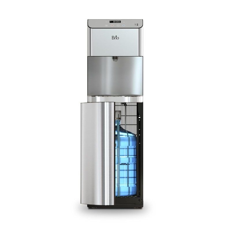 Brio Moderna Touchless Bottom Load Water Cooler Dispenser – Self-Cleaning, Motion Sensor, Tri Temp Dispense, Child Safety Lock