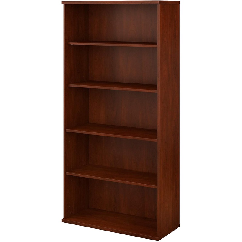 Bush Furniture 136HC-Z Studio C 5-Shelf 73-Inch H Bookcase, Hansen Cherry | Bigbigmart.com