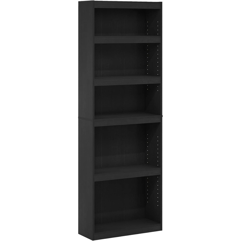 Furinno Jaya Enhanced Home 5-Tier Shelf Bookcase, Blackwood | Bigbigmart.com