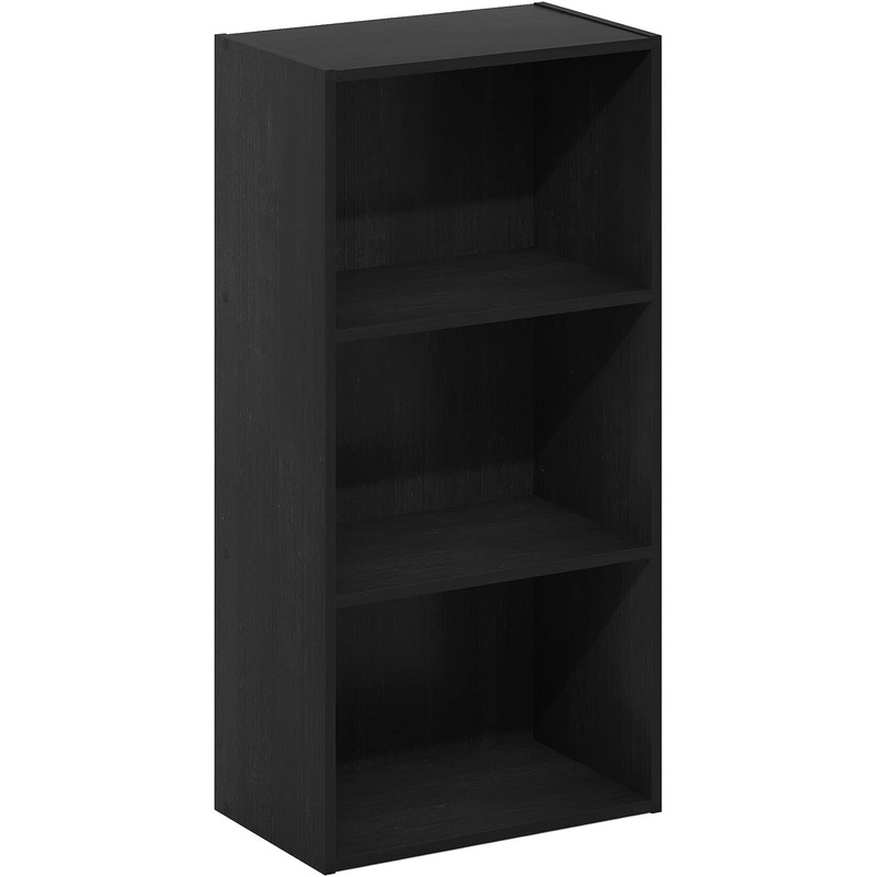 Furinno Luder 3-Tier Open Shelf Bookcase, Blackwood | Bigbigmart.com