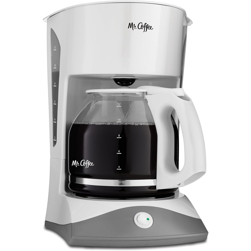 Mr. Coffee 12-Cup Manual Coffee Maker, White | Bigbigmart.com