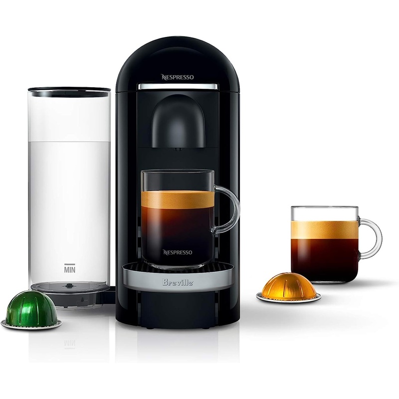 Nespresso VertuoPlus Deluxe Coffee and Espresso Machine by Breville,8 Ounces, Black | Bigbigmart.com