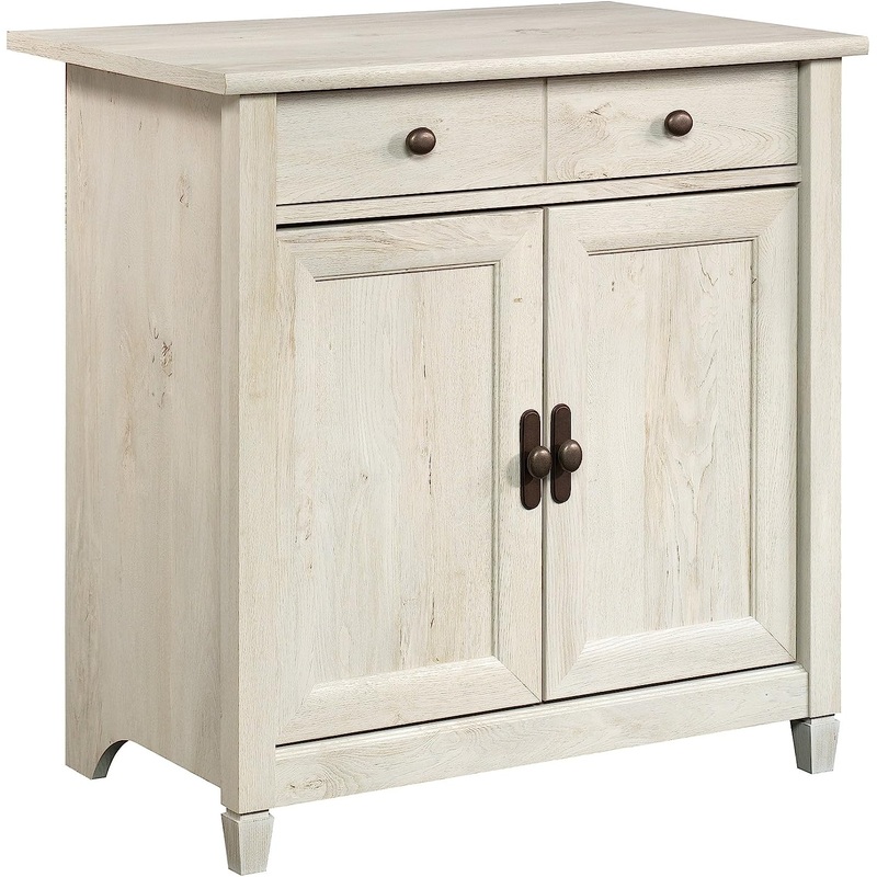 Sauder Edge Water Utility Cart/Stand, Chalked Chestnut finish | Bigbigmart.com