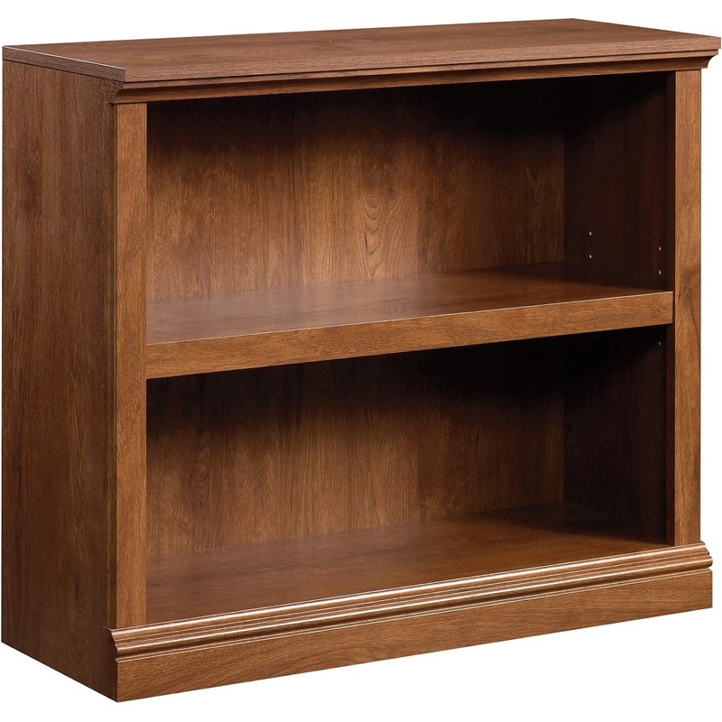Sauder Miscellaneous Storage 2-Shelf Bookcase/ Book shelf, Oiled Oak finish | Bigbigmart.com