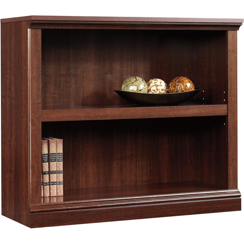 Sauder Miscellaneous Storage 2-Shelf Bookcase/ book shelf, Select Cherry finish | Bigbigmart.com