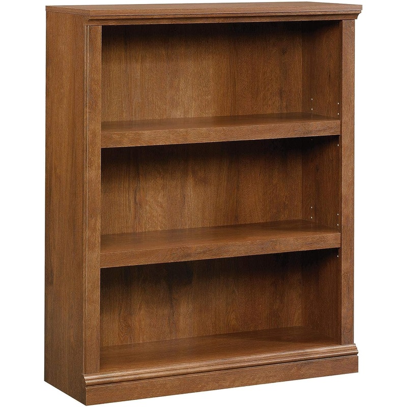 Sauder Miscellaneous Storage 3-Shelf Bookcase/ Book shelf, Oiled Oak finish | Bigbigmart.com