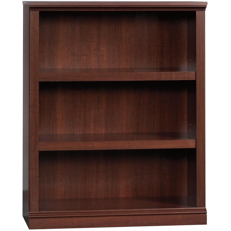 Sauder Miscellaneous Storage 3-Shelf Bookcase/ Book shelf, Select Cherry finish | Bigbigmart.com