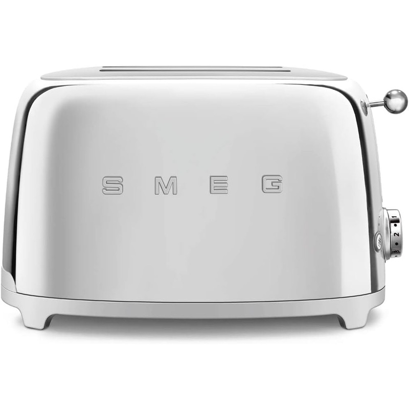 SMEG 2 Slice Retro Toaster (Chrome) | Bigbigmart.com