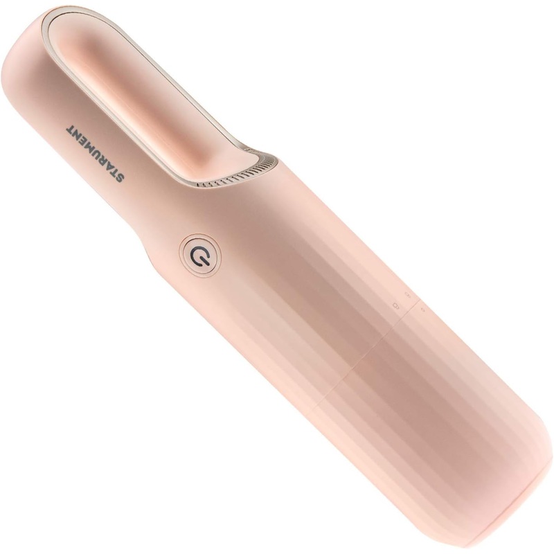 STARUMENT Portable Hand Vacuum Cleaner for Dust Pet Hair Dirt Home Car Interior, Furniture Lightweight Easy to Use, Compact Design Battery Rechargeable with USB-C Cable Pink | Bigbigmart.com
