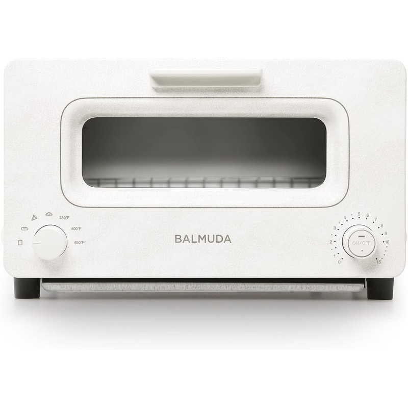 BALMUDA The Toaster | Steam Oven | 5 Cooking Modes – Sandwich Bread, Artisan Bread, Pizza, Pastry, Oven | Compact Design | Baking Pan | K01M-WS | White | US Version | Bigbigmart.com
