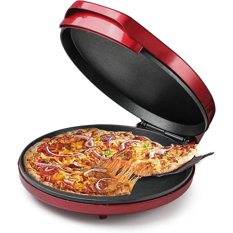 COMMERCIAL CHEF Countertop Pizza Maker, Indoor Electric Countertop Grill, Quesadilla Maker with Variable Temperature | Bigbigmart.com