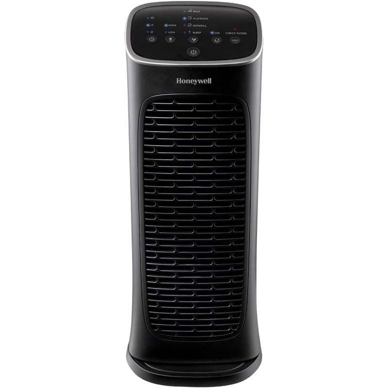 Honeywell HFD280 Compact Air Genius 4 Air Purifier with Permanent Washable Filter, Medium Rooms (150 sq. ft.), Black | Bigbigmart.com