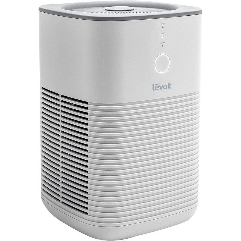LEVOIT Air Purifier for Home Bedroom, HEPA Fresheners Filter Small Room Cleaner with Fragrance Sponge for Smoke, Allergies, Pet Dander, Odor, Dust Remover, Office, Desktop, Table Top, 1 Pack, White | Bigbigmart.com
