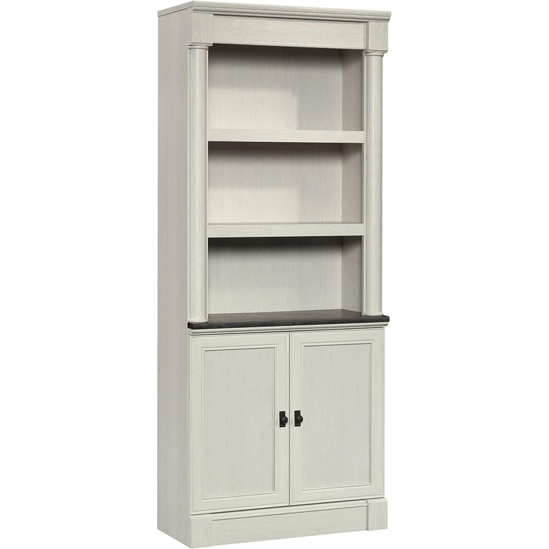 Sauder Palladia 5-Shelf Library Bookcase/Book Shelf, Glacier Oak Finish | Bigbigmart.com