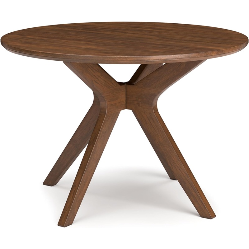Signature Design by Ashley Lyncott Traditional Round Dining Room Table, Seats up to 4, Brown | Bigbigmart.com
