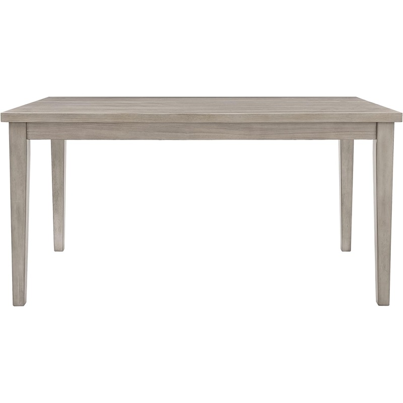 Signature Design by Ashley Parellen Modern Farmhouse Rectangular Dining Room Table, Gray | Bigbigmart.com